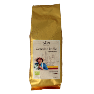 SUN Coffee Gezeilde koffiebonen dark roast bio