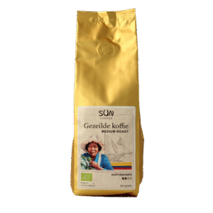 SUN Coffee Gezeilde koffiebonen medium roast bio