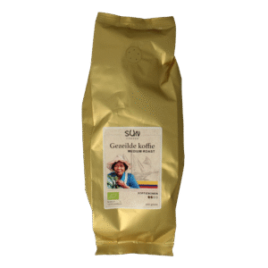 SUN Coffee Gezeilde koffiebonen medium roast bio
