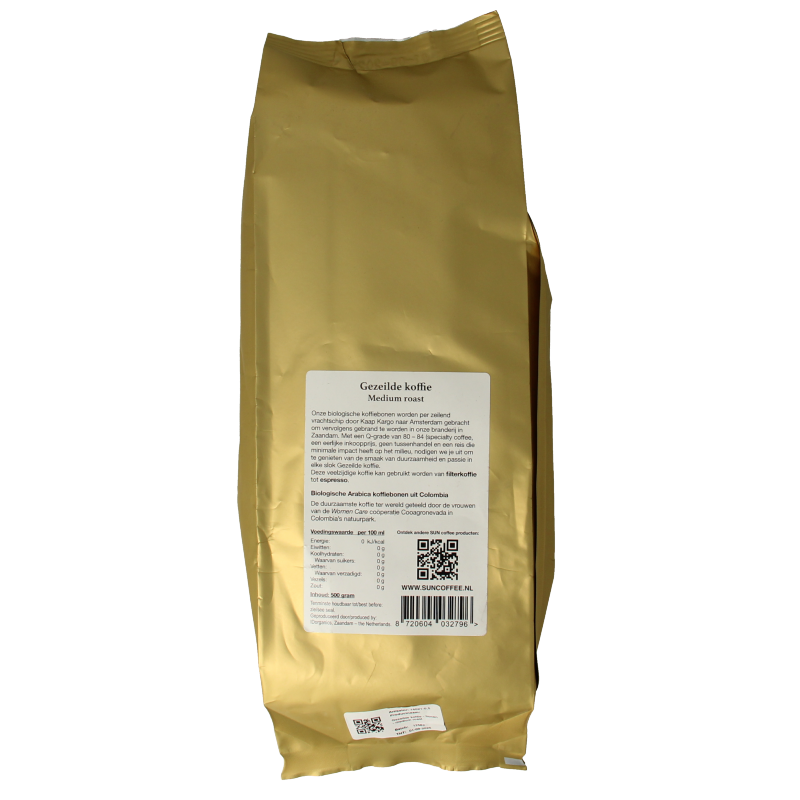 SUN Coffee Gezeilde koffiebonen medium roast bio - Afbeelding 2