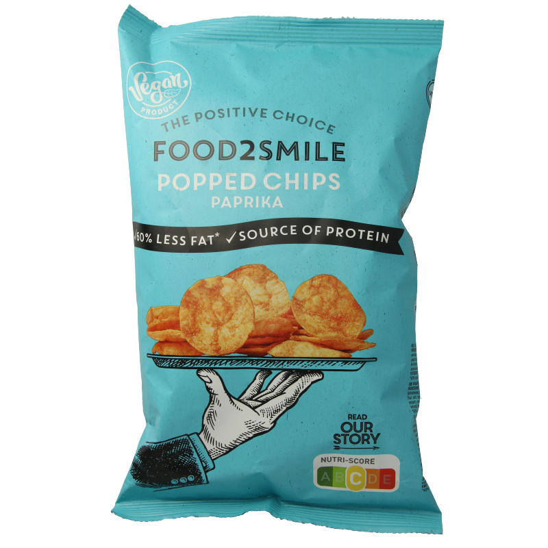 Food2Smile Popped chips paprika
