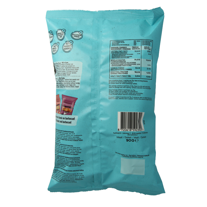 Food2Smile Popped chips paprika - Afbeelding 2