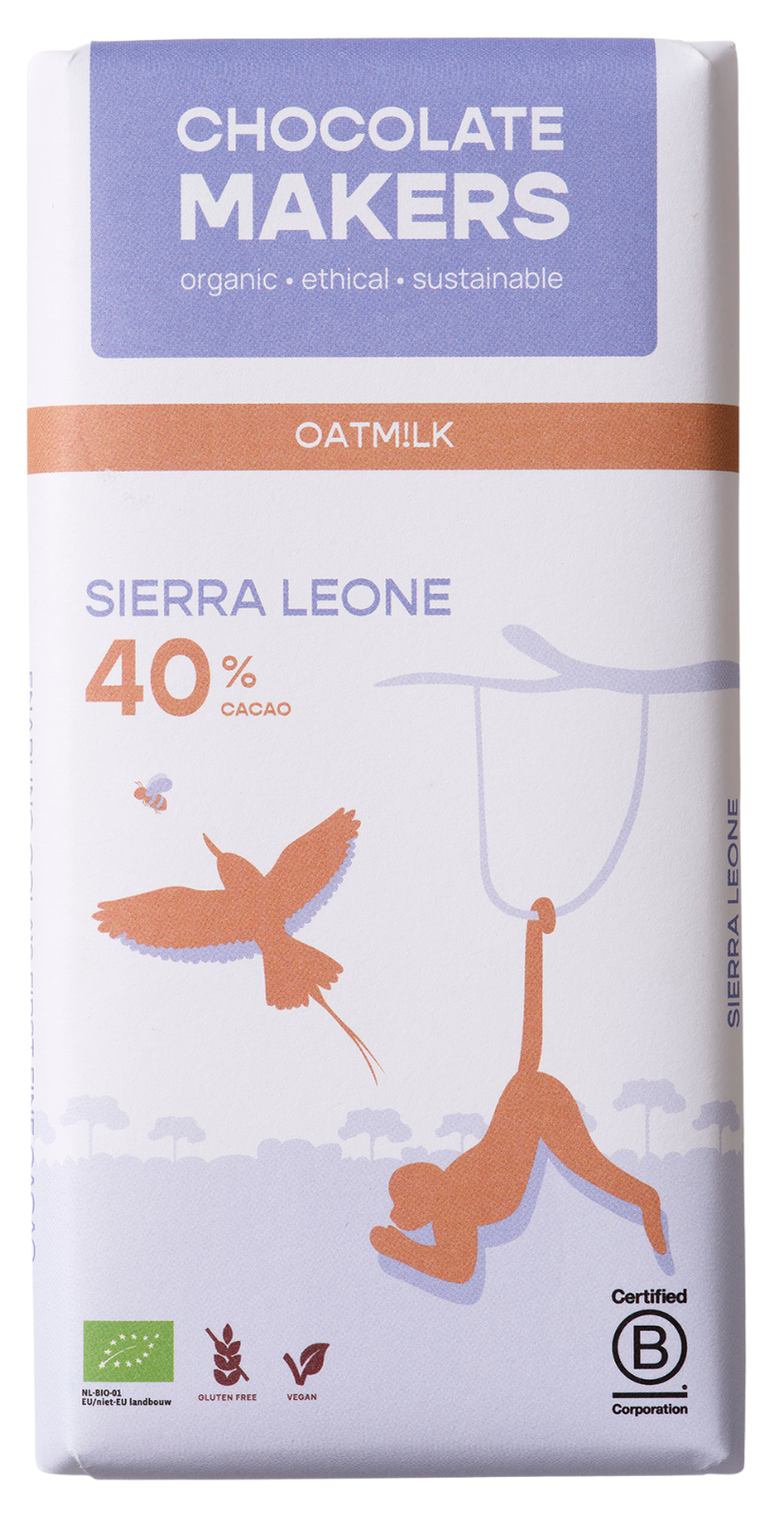 Chocolatemakers Little bee eather 40% vegan bio