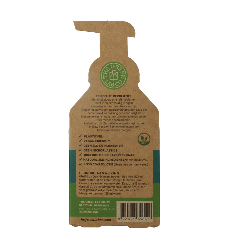 The Green Lab Co Handzeep navulset eucalyptus & basilicum - Afbeelding 3