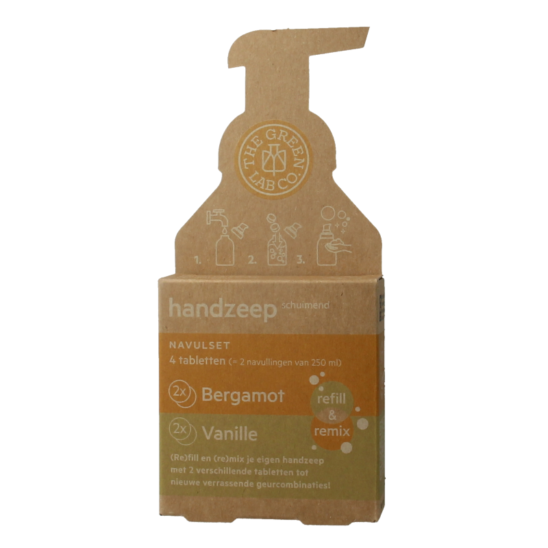 The Green Lab Co Handzeep navulset bergamot & vanille