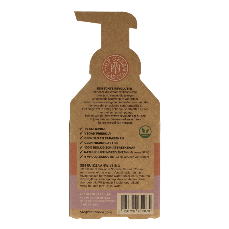 The Green Lab Co Handzeep navulset oranjebloesem & lavendel - Afbeelding 3