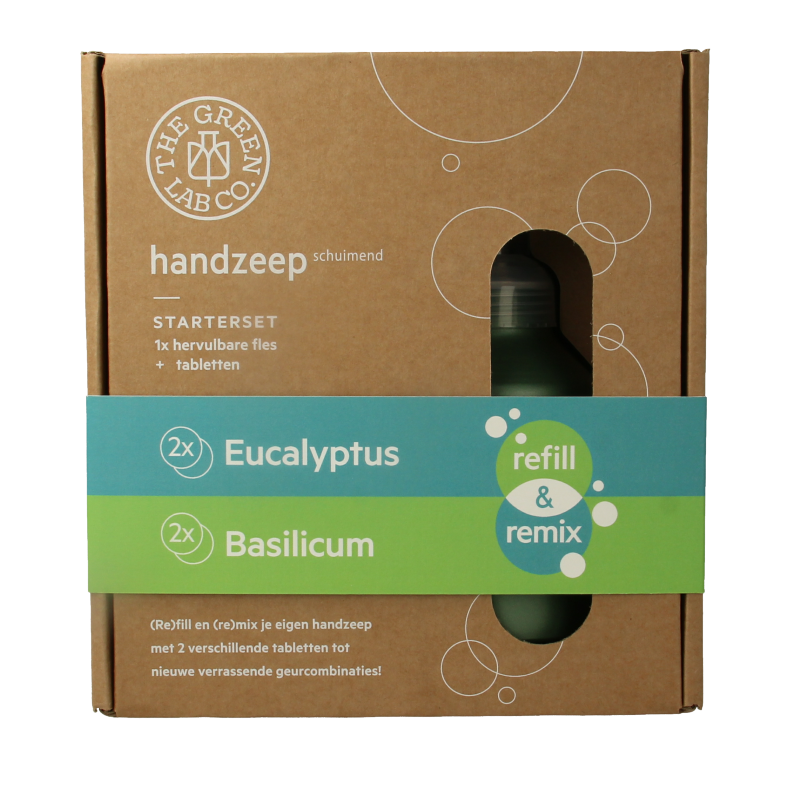 The Green Lab Co Handzeep premium starterset eucalyptus & basilicum