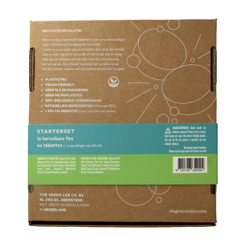 The Green Lab Co Handzeep premium starterset eucalyptus & basilicum - Afbeelding 3