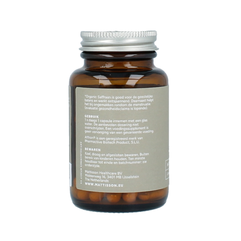Mattisson Organic saffraan 30mg bio - Afbeelding 2