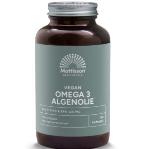 Mattisson Vegan omega 3 algenolie DHA 375mg EPA 125mg
