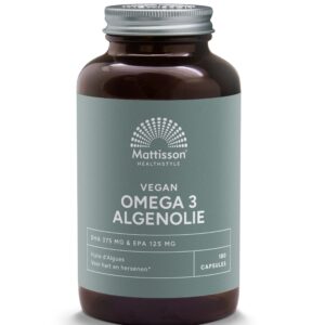 Mattisson Vegan omega 3 algenolie DHA 375mg EPA 125mg
