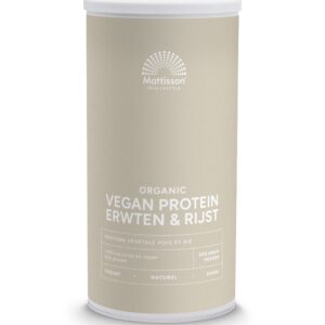 Mattisson Vegan protein erwten & rijst naturel bio