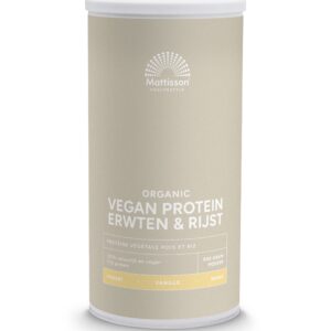 Mattisson Vegan protein erwten & rijst vanille bio