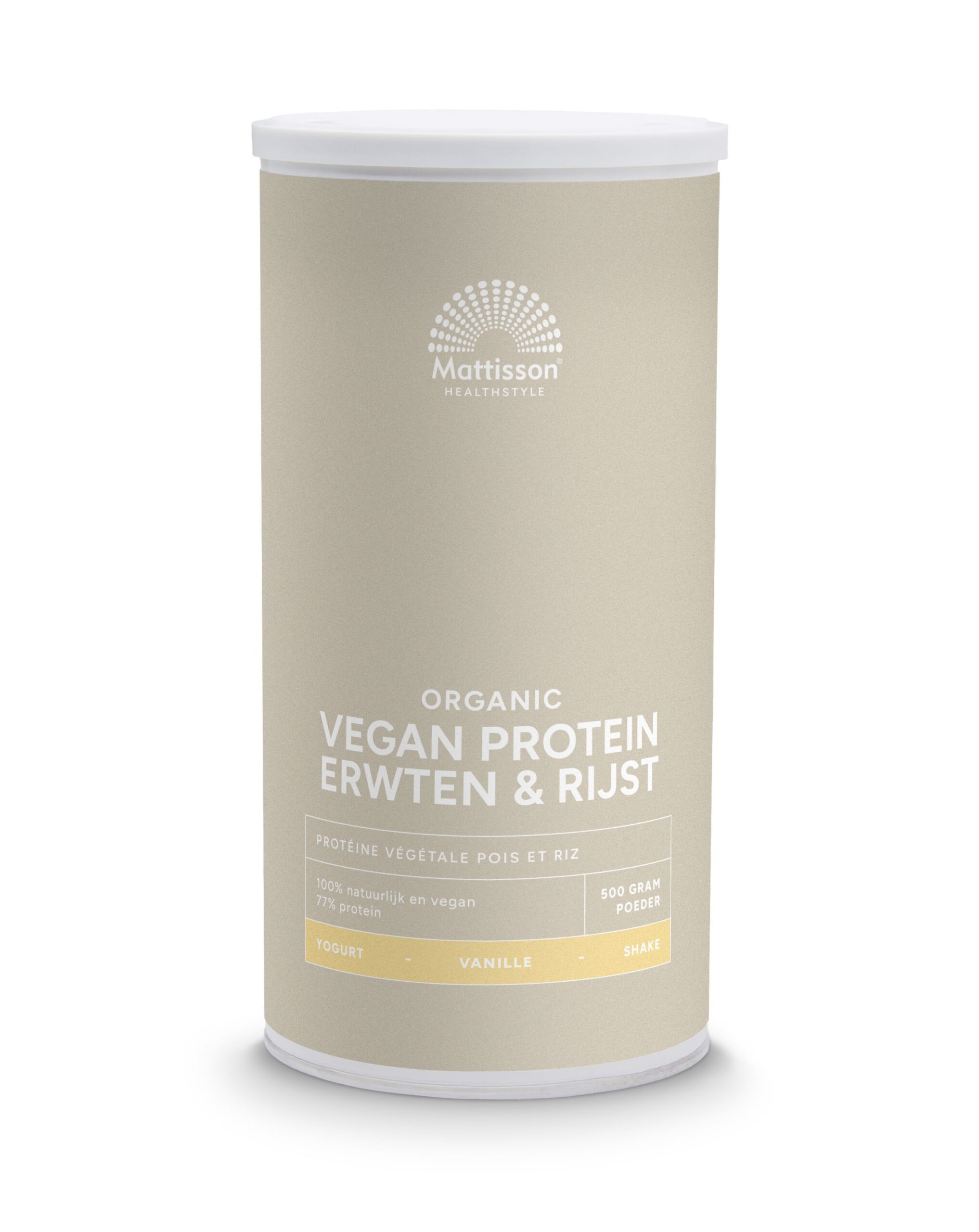 Mattisson Vegan protein erwten & rijst vanille bio
