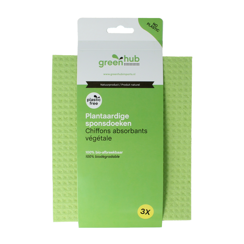 Greenhub Sponsdoeken plantaardig