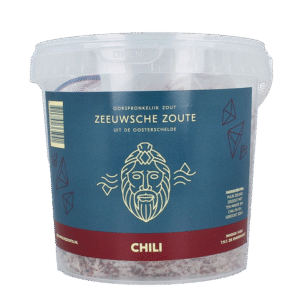 Zeeuwsche Zoute Zout met chili in emmer