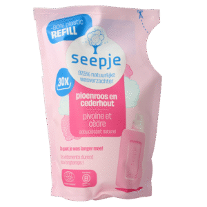 Seepje Wasverzachter pioenroos en cederhout navulling