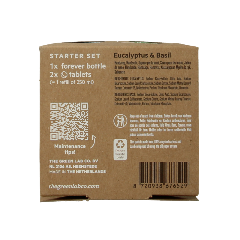 The Green Lab Co Handzeep startset eucalyptus basilicum - Afbeelding 6