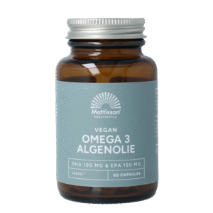Mattisson Vegan omega 3 algenolie EPA 150mg&DHA 100mg