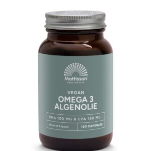 Mattisson Vegan omega 3 algenolie EPA 150mg&DHA 100mg