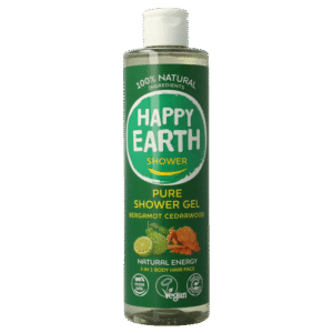 Happy Earth Douchegel bergamot cedarwood