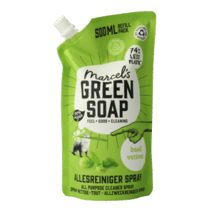 Marcel's Green Soap Allesreiniger spray basilicum & vertivert gras nav