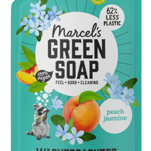 Marcel's Green Soap Wasverzachter perzik & jasmijn navulling