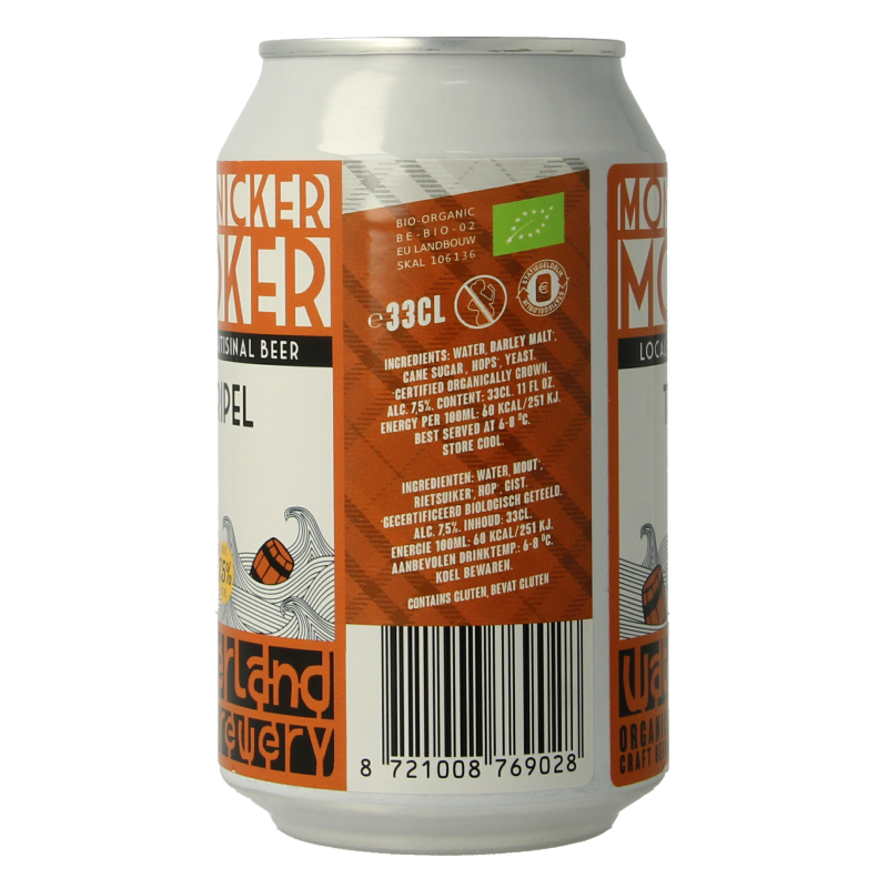 Waterland Brewery Tripel monnicker moker bio - Afbeelding 3