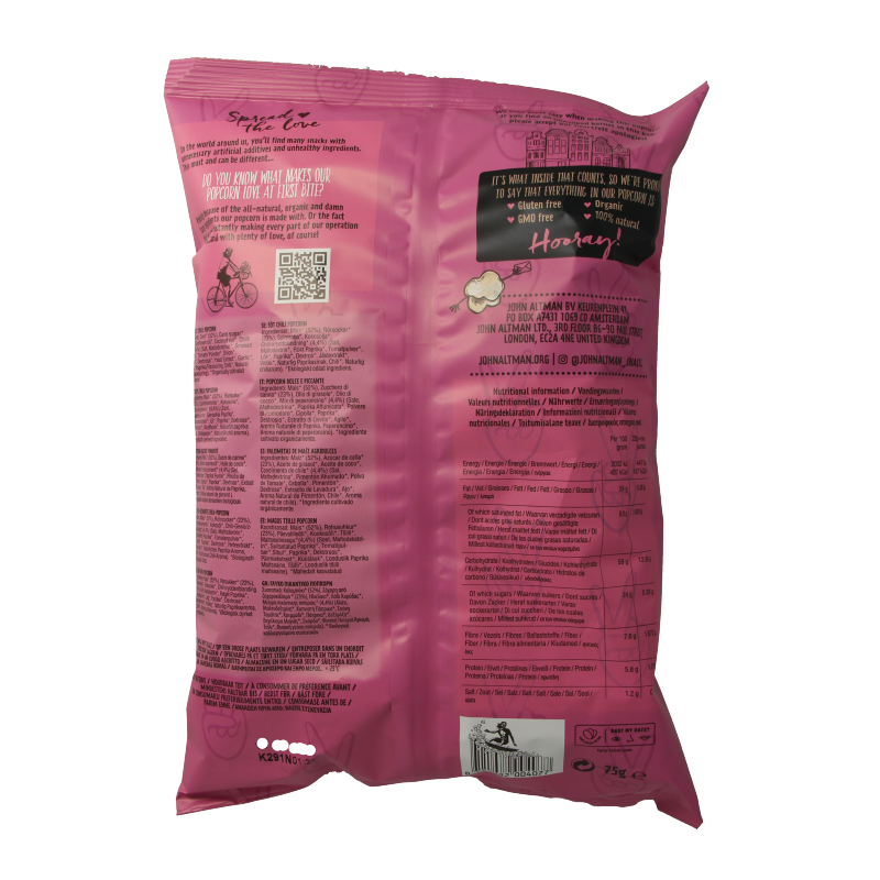 John Altman Popcorn sweet chilli bio - Afbeelding 2