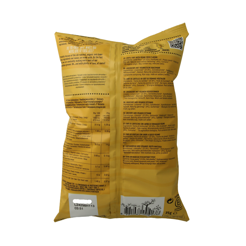 John Altman Linzen chips vegan cheese bio - Afbeelding 2