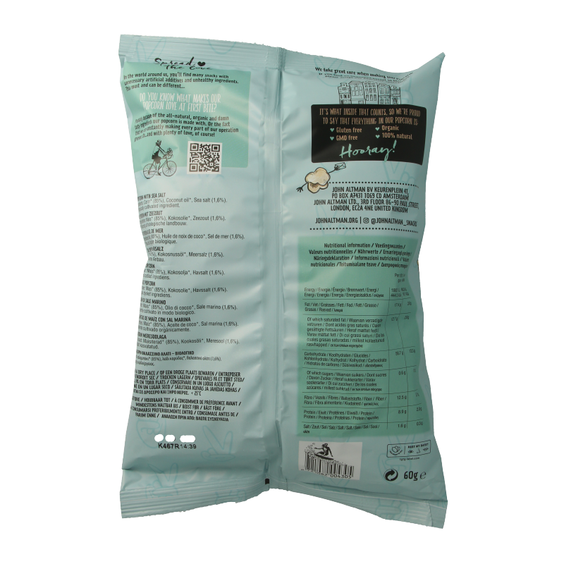 John Altman Popcorn sea salt bio - Afbeelding 2