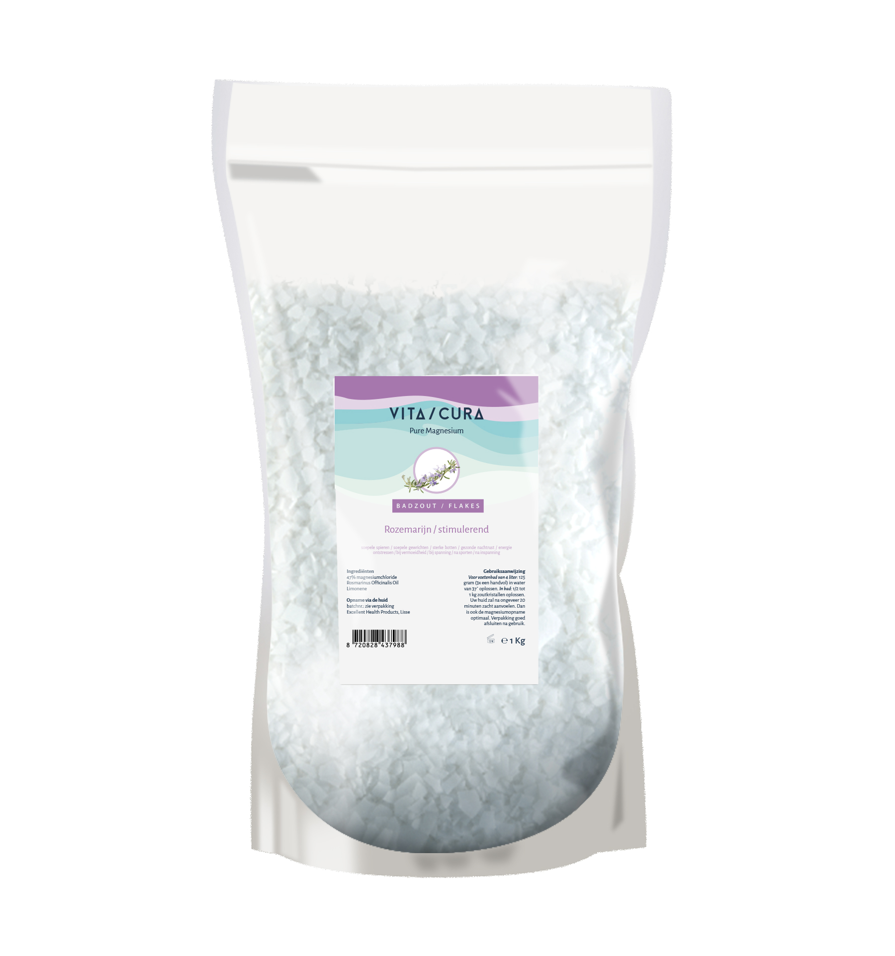 Vitacura Magnesium zout flakes rozemarijn