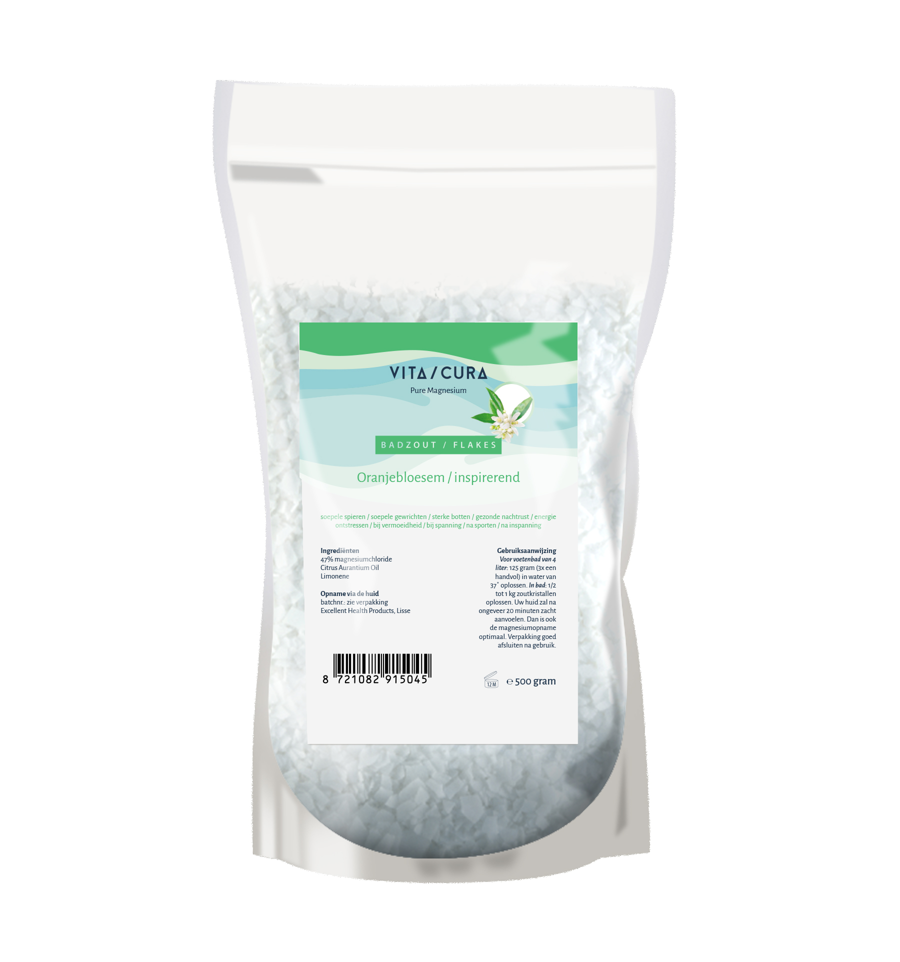 Vitacura Magnesium zout flakes oranjebloesem