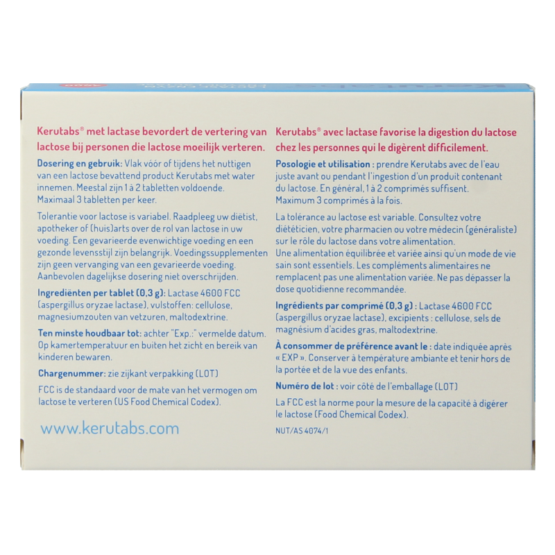 Kerutabs Lactase enzym 4600 FCC - Afbeelding 2