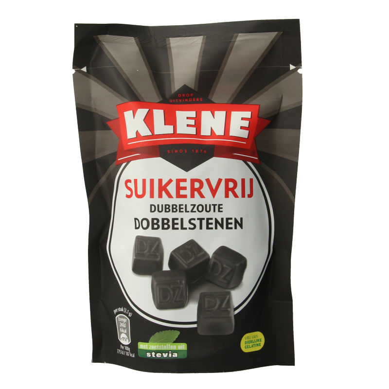Klene Dubbelzout dobbelstenen suikervrij zakje