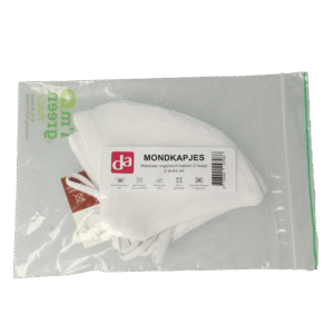 Easyessentials Mondkapje katoen 2-laags wit