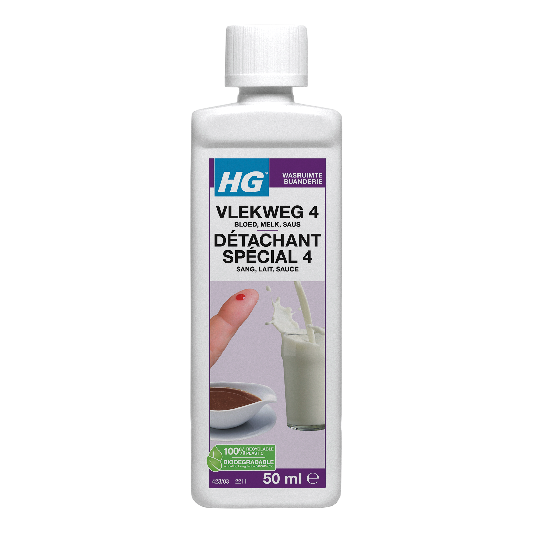 HG Vlekweg nr. 4 bloed/eiwit/saus