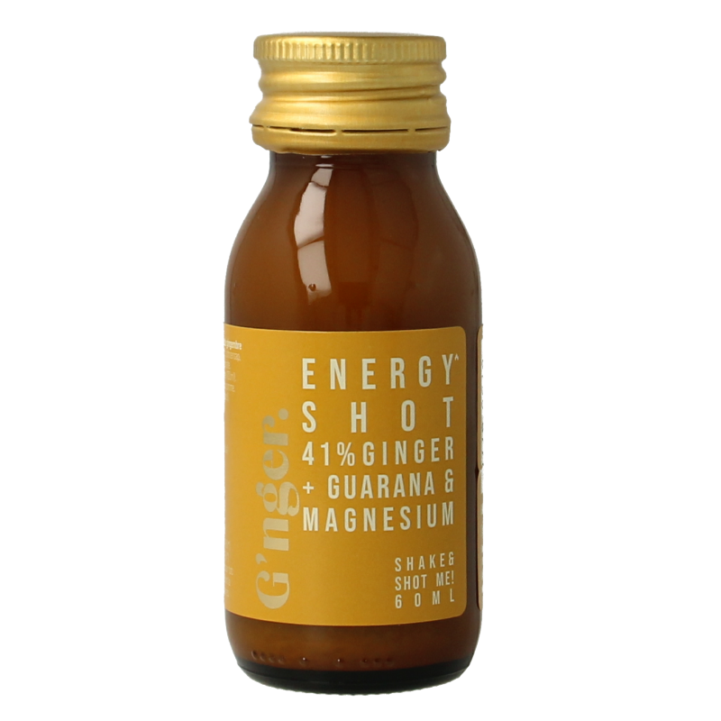 G'nger Shot gember vruchtensap guarana energy