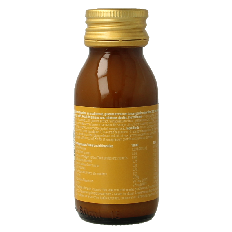 G'nger Shot gember vruchtensap guarana energy - Afbeelding 3