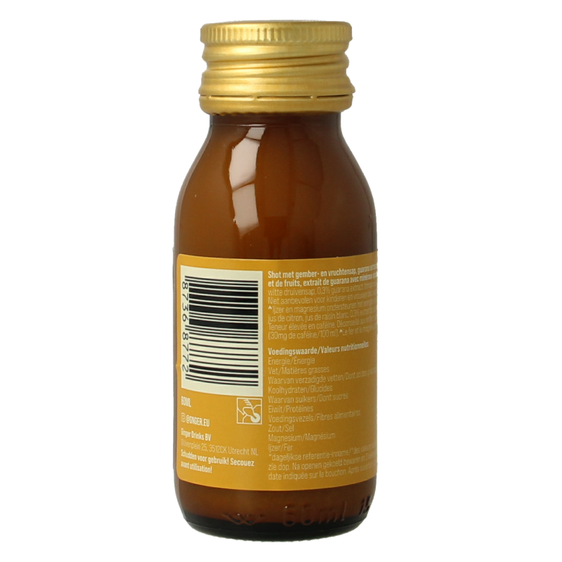 G'nger Shot gember vruchtensap guarana energy - Afbeelding 4