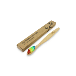 Betere Producten Bamboe tandenborstel voor volwassenen regenboog