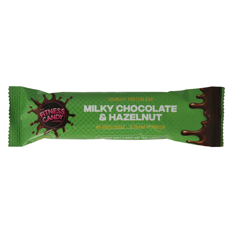 The fitness candy company Milky chocolate & hazelnut