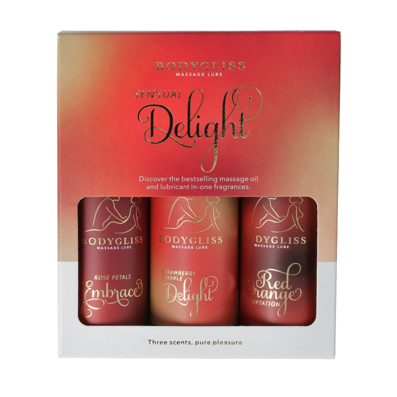 Bodygliss Sensual delight three-pack travel edition