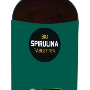 Hanoju Spirulina 400mg glas flacon bio
