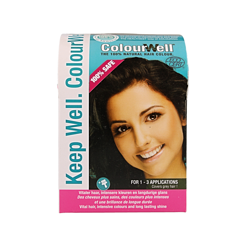 Colourwell 100% Natuurlijke haarkleuring mild zwart
