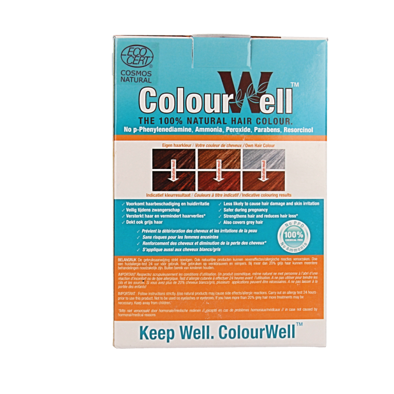 Colourwell 100% Natuurlijke haarkleur koper rood - Afbeelding 3