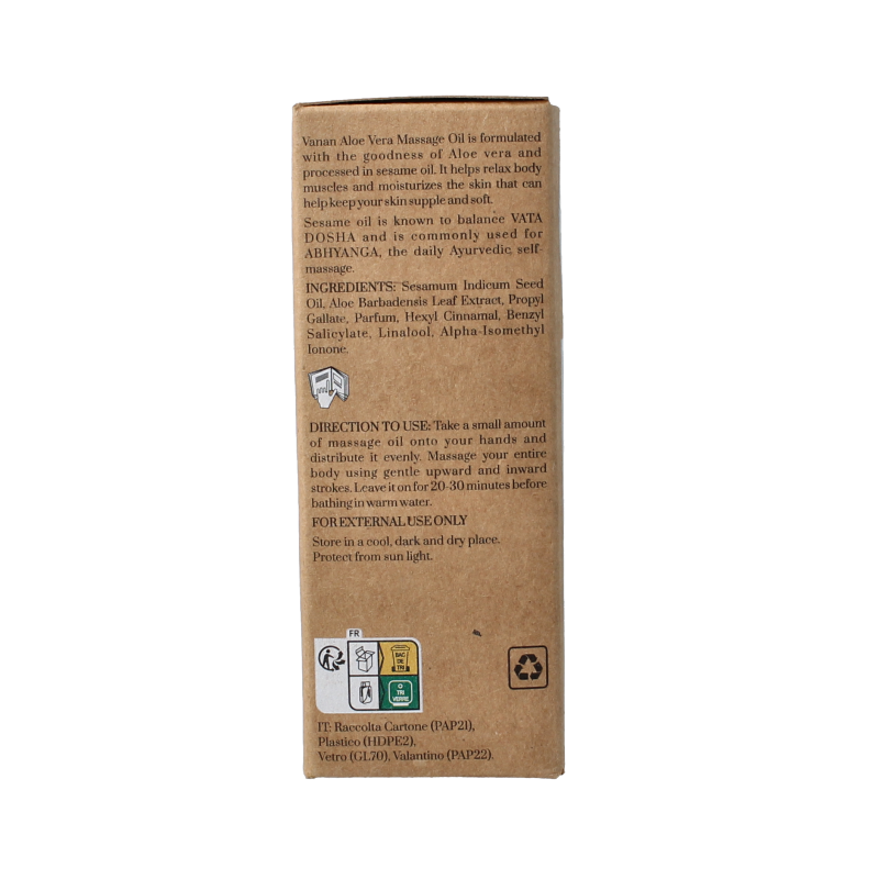 Vanan Aloe vera massage oil - Afbeelding 3