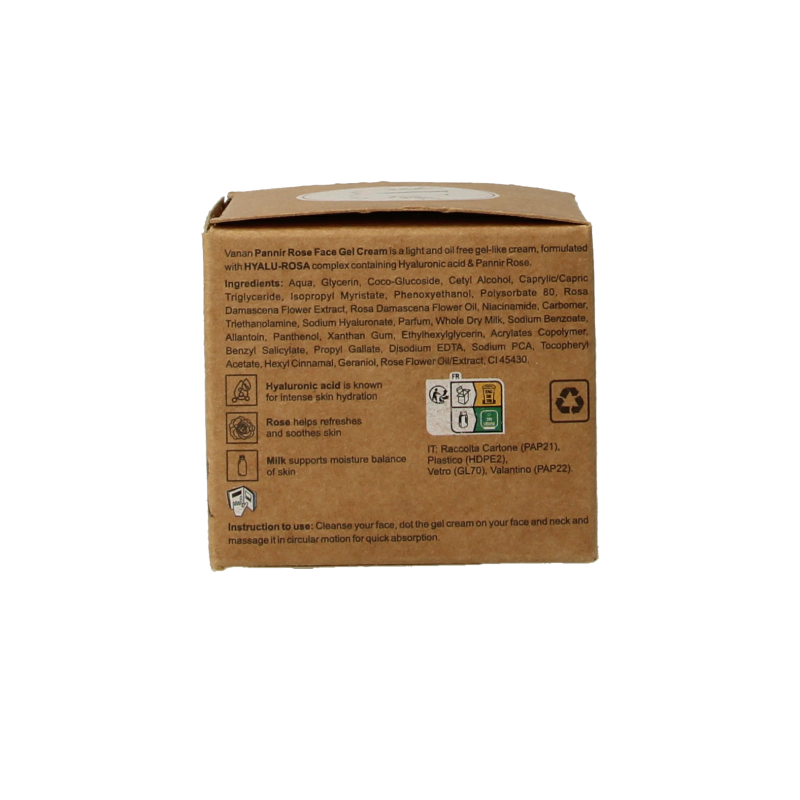 Vanan Pannir rose face gel cream - Afbeelding 3