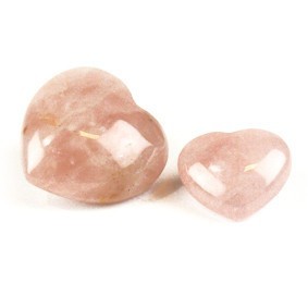 Steengoed Hart 40 mm roze kwarts