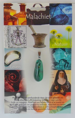 Steengoed Hanger gezondheidssteen malachiet